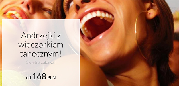 Andrzejki z wieczorkiem tanecznym! Świetna zabawa! od 168 PLN