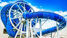 ROTATING Water Slide - AquaSpinner at Aquapark Reda in Poland